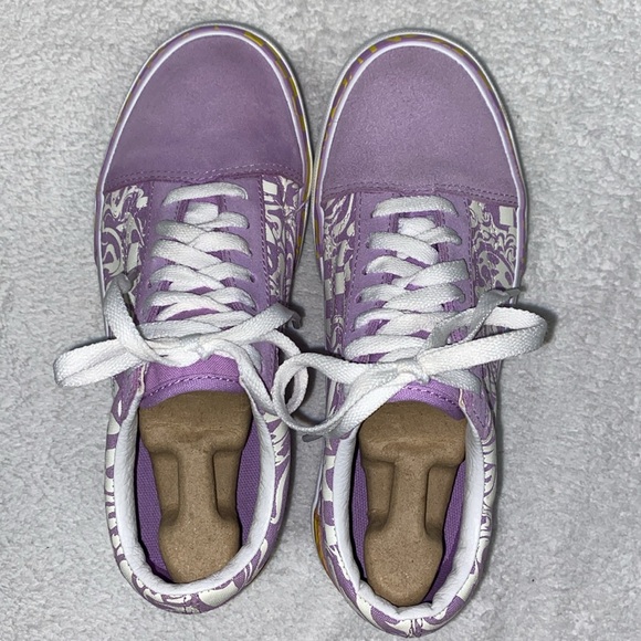 Vans Old Skool Stacked Wavy Daze Lilac Platform Sneakers Womens Size 6.5 36.5 - Picture 8 of 9